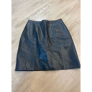100% Leather Skirt